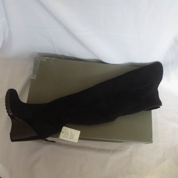 SOLD UGG Fiorentina Made In Italy Suede Thigh High Cuffable Wedge Heel Boots NIB - Picture 8 of 16